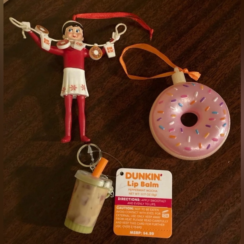 Dunkin' Lip Balm and Ornament Set